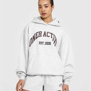 Oner Active Light Gray Sweatshirt with Logo